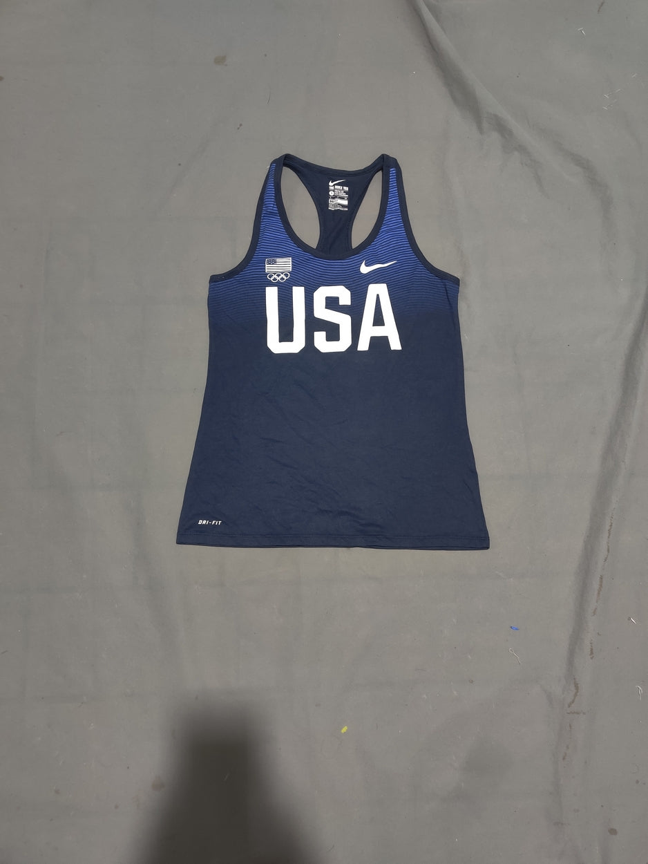Nike Women Sport Blue Vest T Shirt
