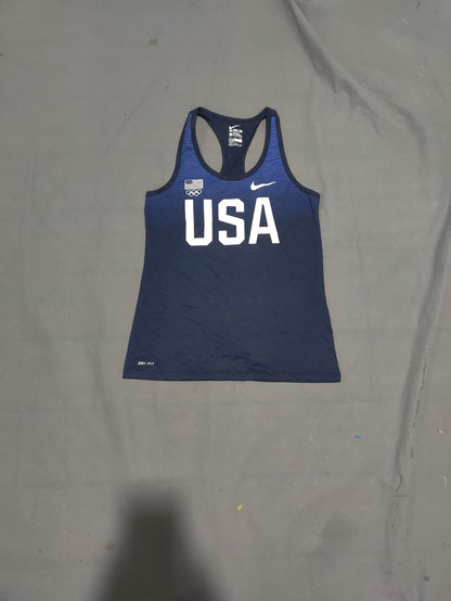Nike Women Sport Blue Vest T Shirt