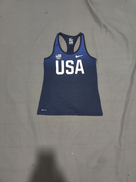 Nike Women Sport Blue Vest T Shirt