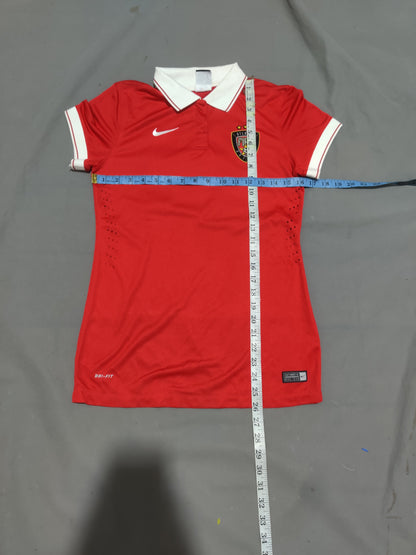 Nike Women Sport Red Polo T Shirt