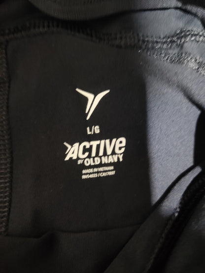 Old Navy Women Black Sport Tights
