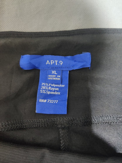 APT.9 Women Black Sport Tights