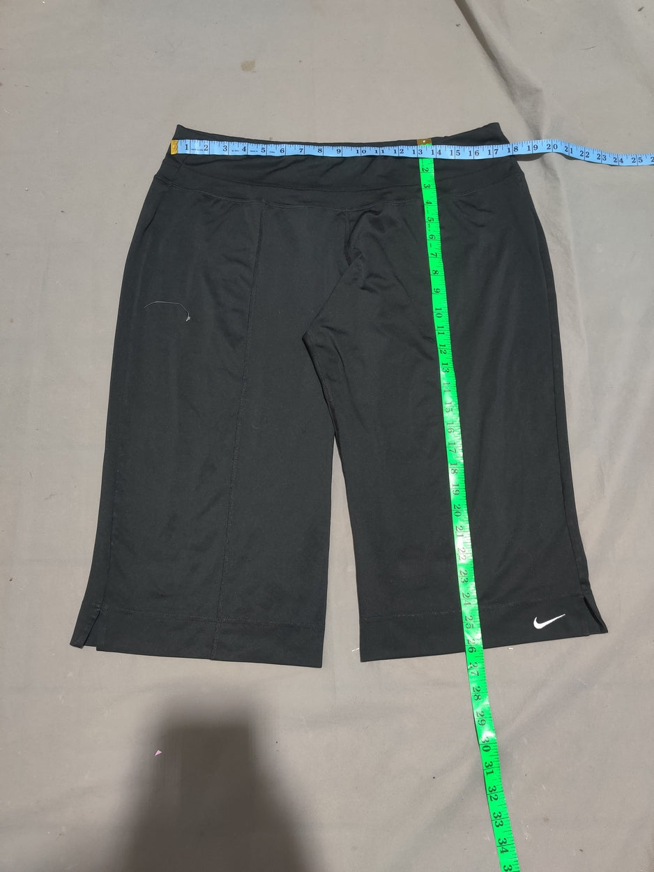 Nike Women Black Sport Short Tights
