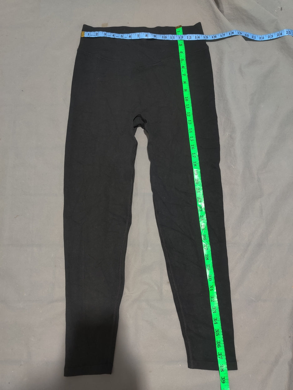 Pink Women Black Sport Tights