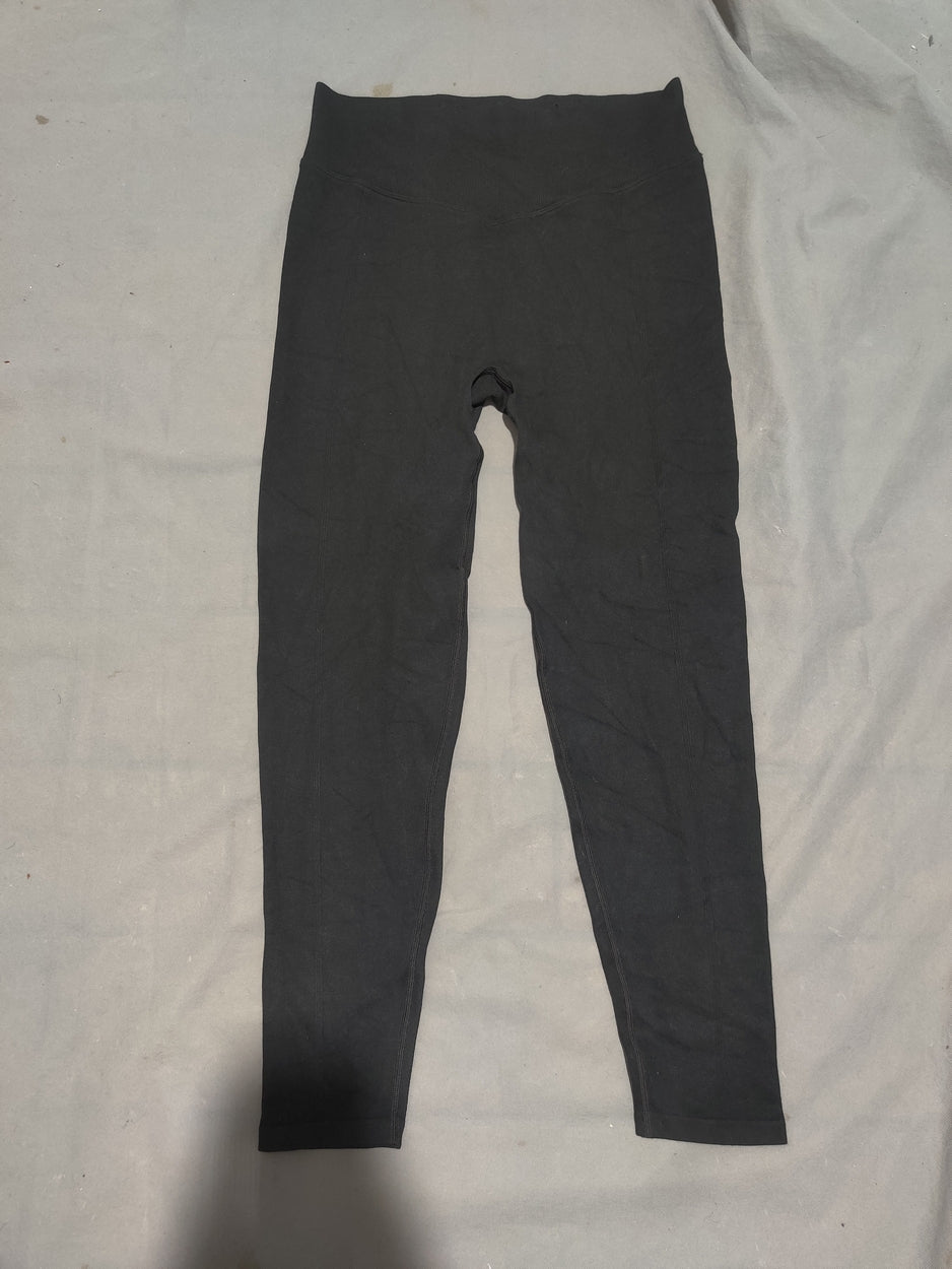 Pink Women Black Sport Tights