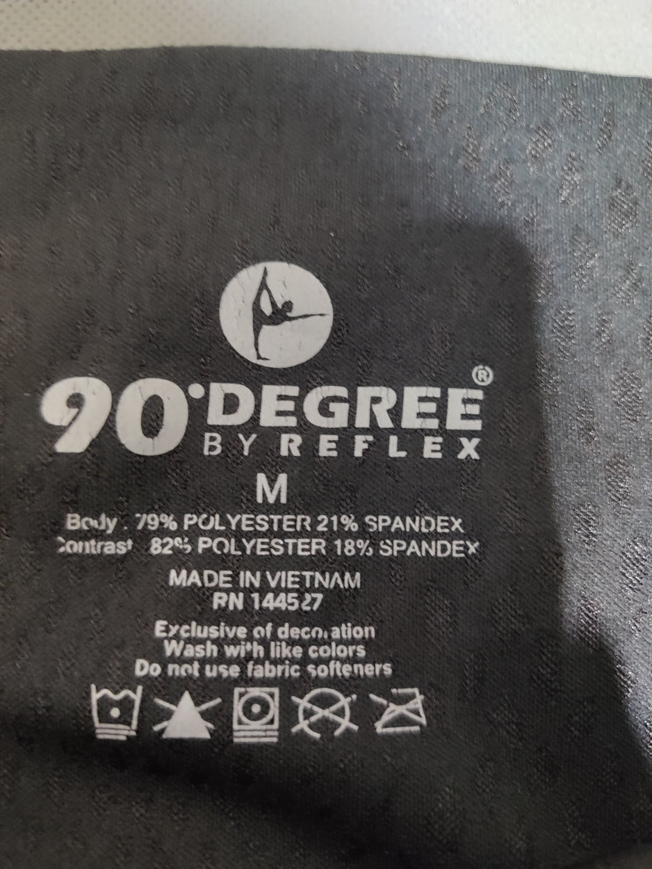 90 Degree Women Black Sport Tights