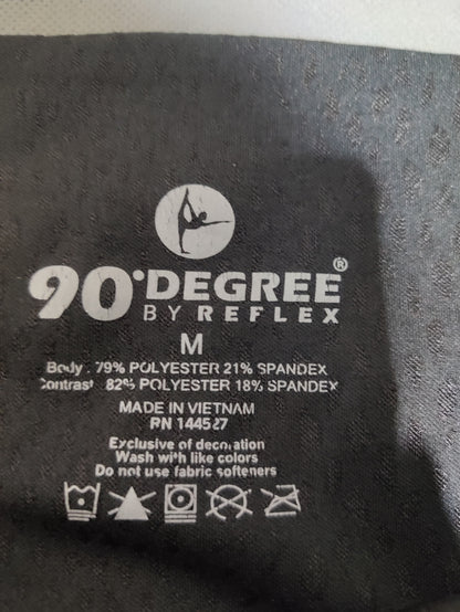 90 Degree Women Black Sport Tights
