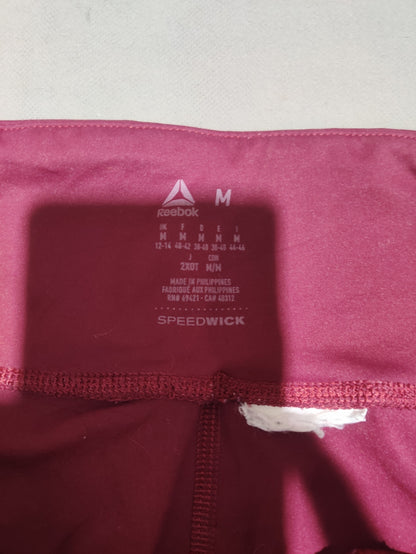 Reebok Women Maroon Sport Tights