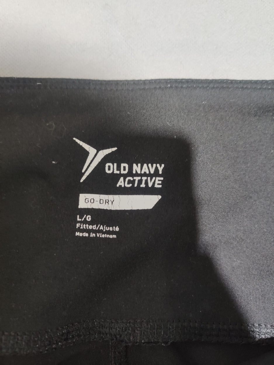 Old Navy Women Black Sport Tights