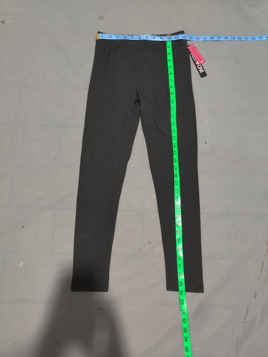 Just One Women Black Sport Tights