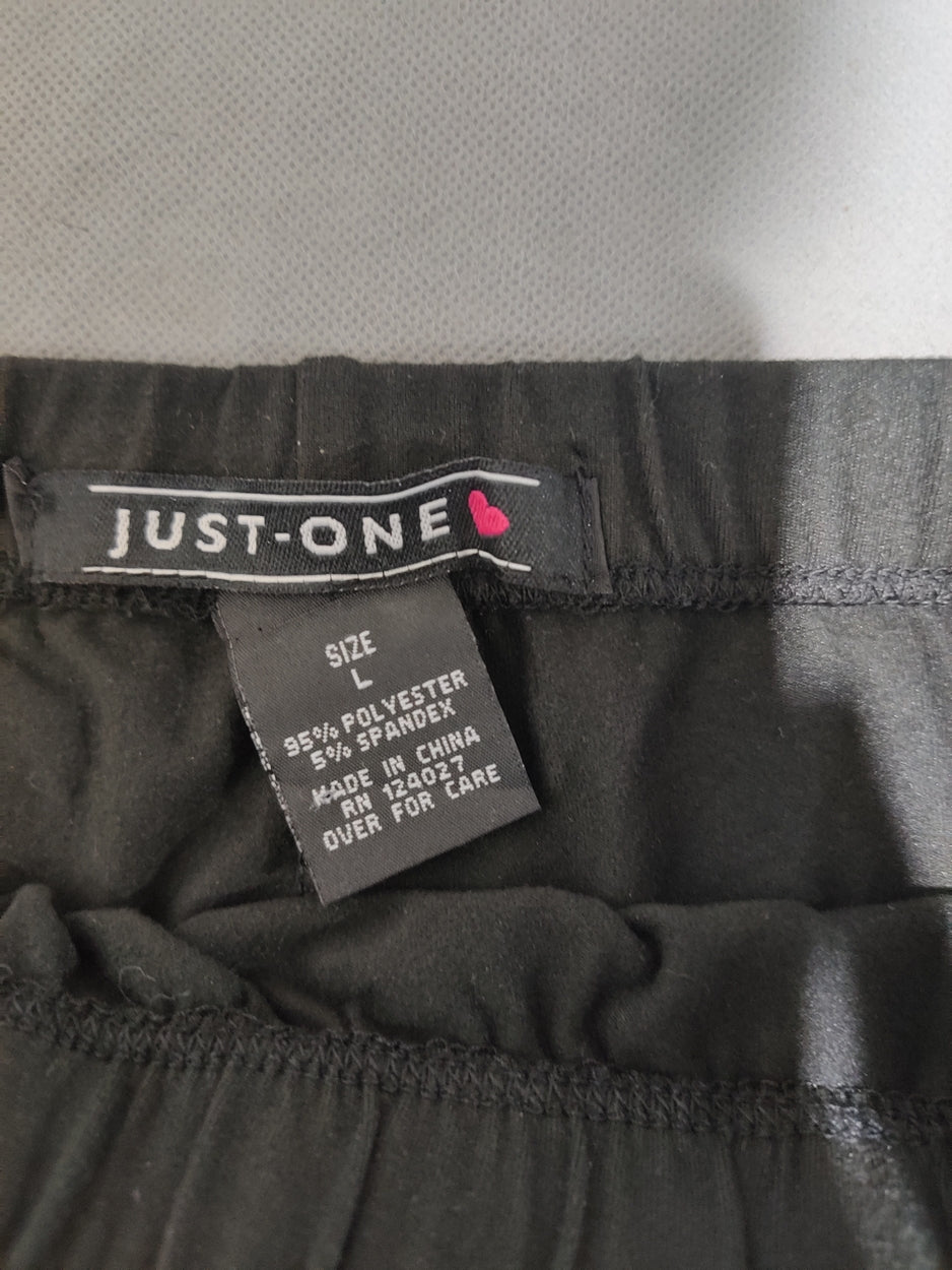 Just One Women Black Sport Tights
