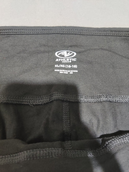 Athletic Works Women Black Sport Tights