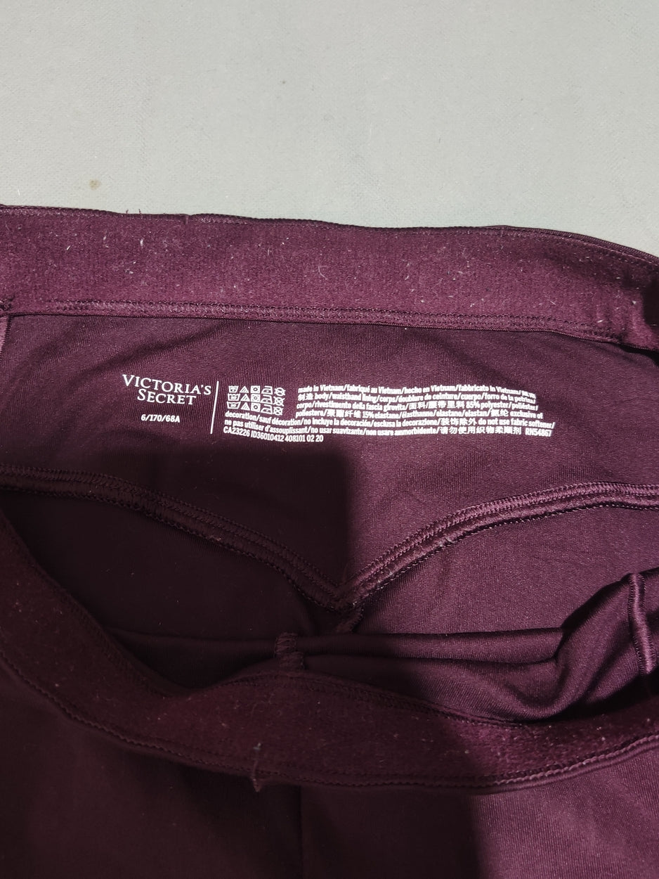 Victoria's Secret Women Maroon Sport Tights