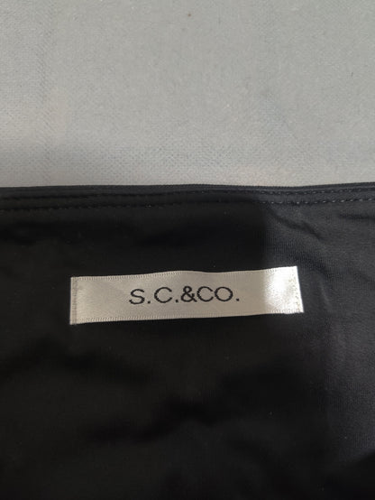 S.C.&CO. Women Black Sport Tights