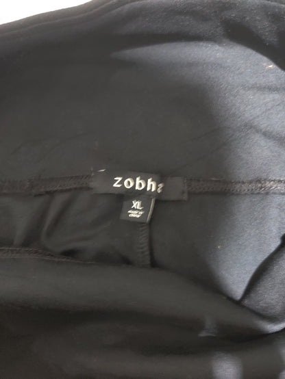 Zobha Women Black Sport Tights