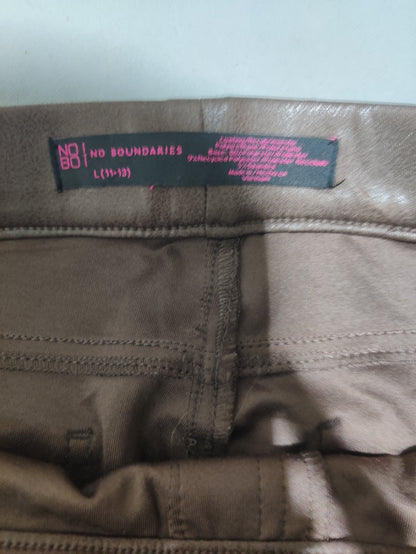 No Boundaries Women Brown Sport Tights