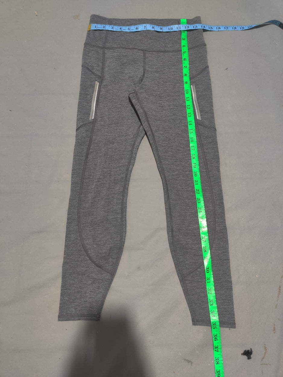 Athleta Women Gray Sport Tights