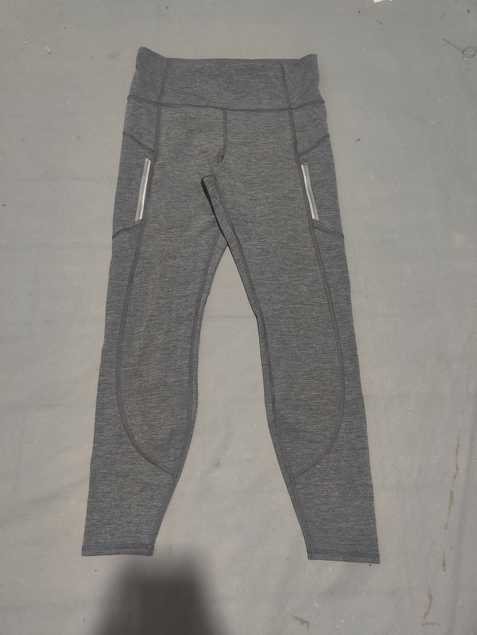 Athleta Women Gray Sport Tights