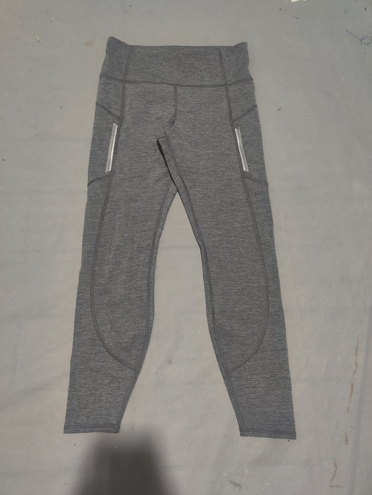 Athleta Women Gray Sport Tights