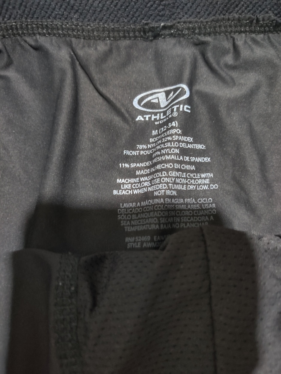 Athletic Works Men Sport Black Underwear