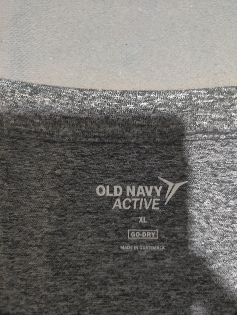 Old Navy Men Sport Gray T Shirt