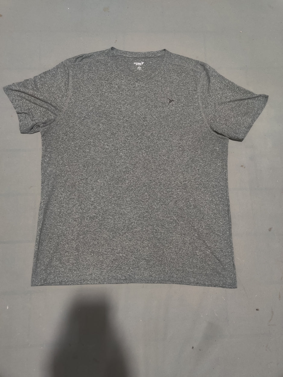 Old Navy Men Sport Gray T Shirt
