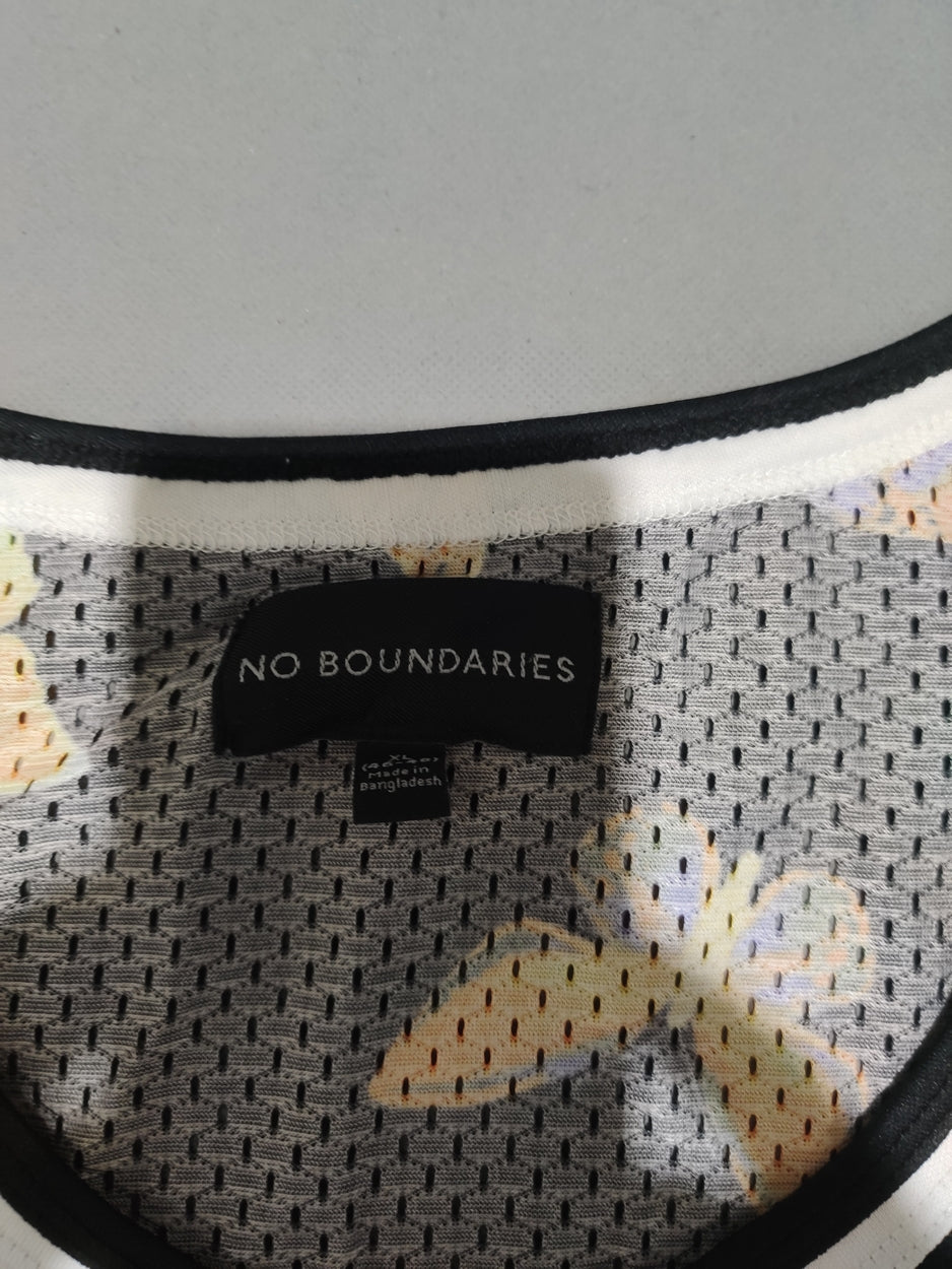 No Boundaries Men Sport Black Vest T Shirt