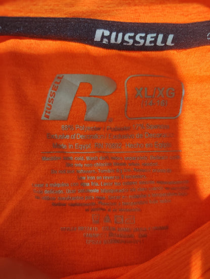 Russell Men Sport Orange T Shirt