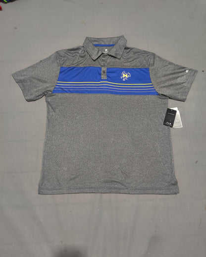 Colosseum Men Sport Gray Polo T Shirt