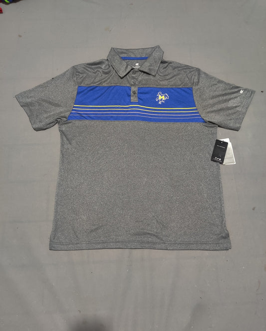 Colosseum Men Sport Gray Polo T Shirt