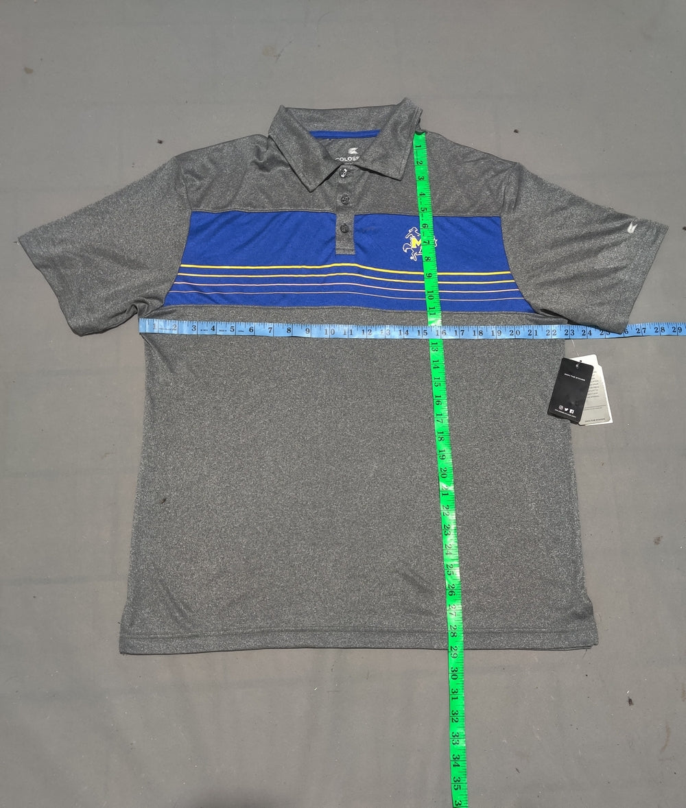 Colosseum Men Sport Gray Polo T Shirt