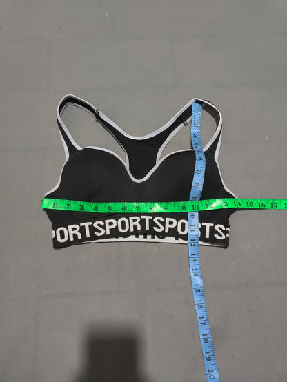 Body Form Women Sport Black Bra