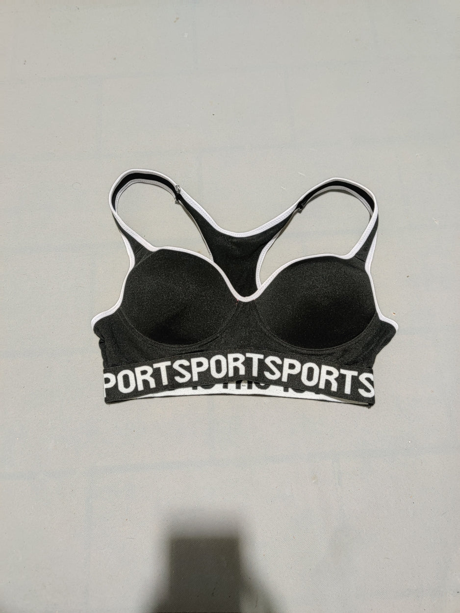 Body Form Women Sport Black Bra
