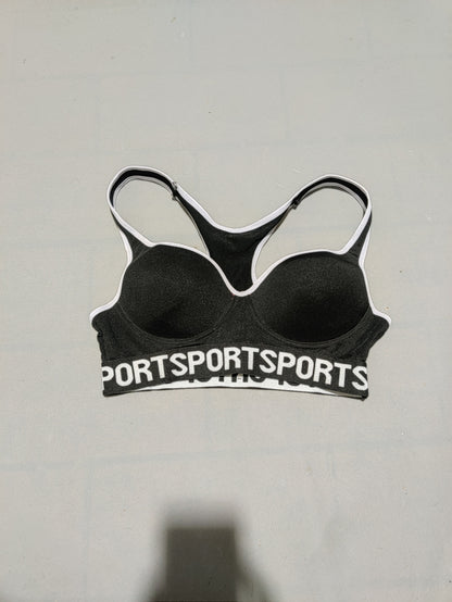 Body Form Women Sport Black Bra