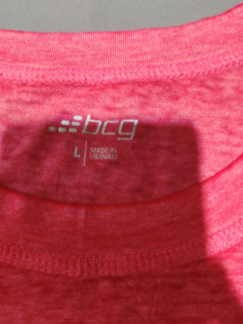 Bcg Women Sport Pink T Shirt