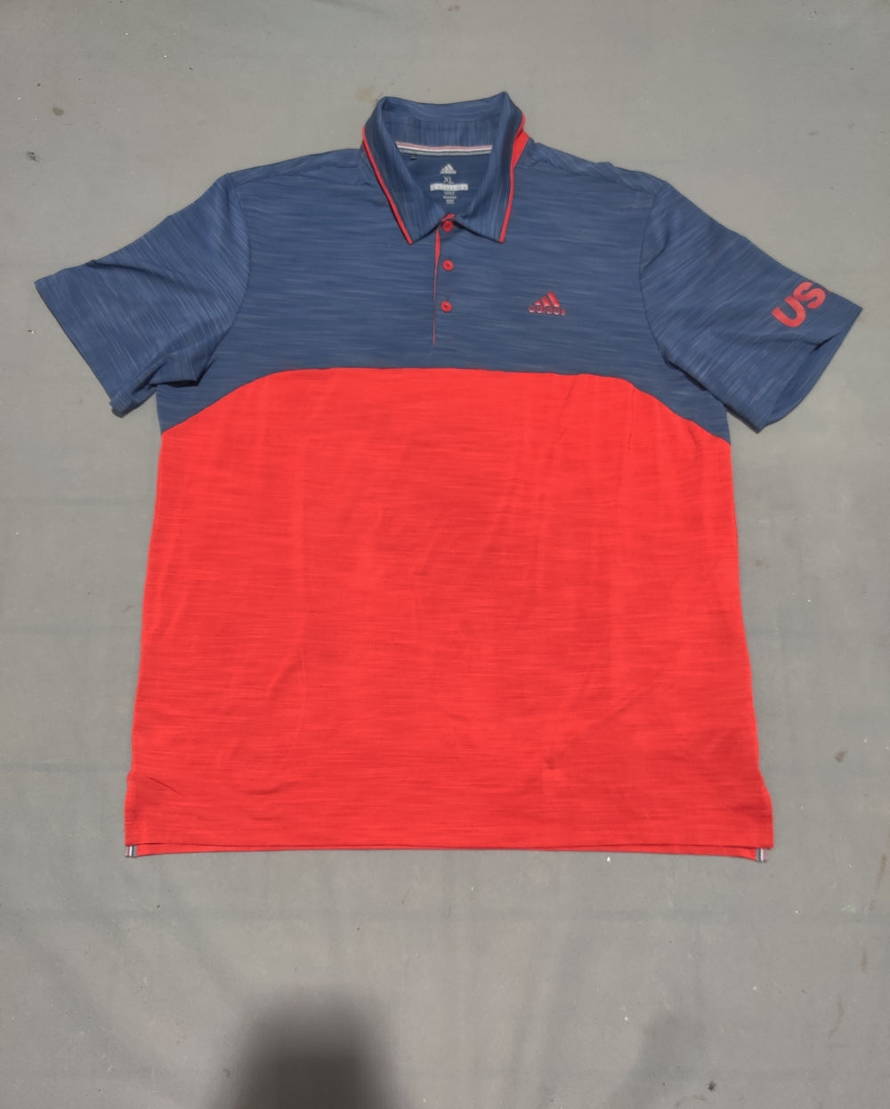 Adidas Men Sport Red Polo T Shirt