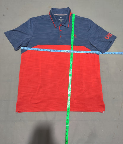 Adidas Men Sport Red Polo T Shirt