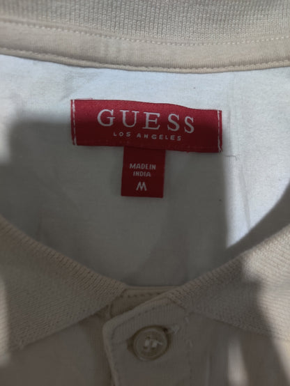 Guess Men Sport White Polo T Shirt
