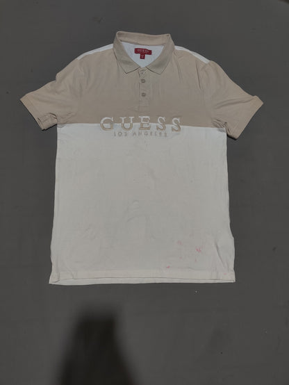 Guess Men Sport White Polo T Shirt