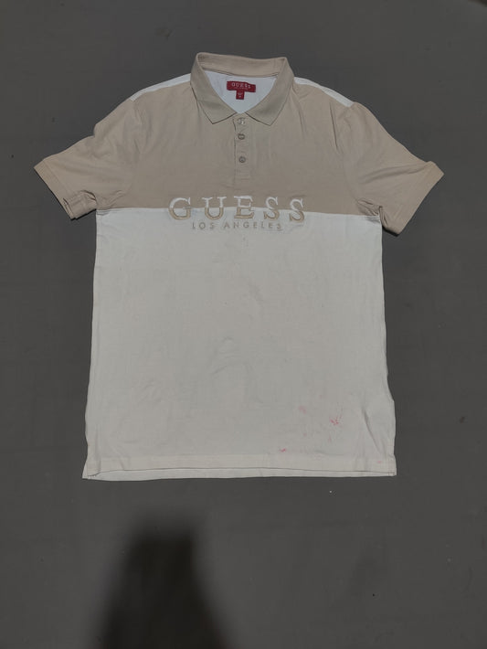 Guess Men Sport White Polo T Shirt