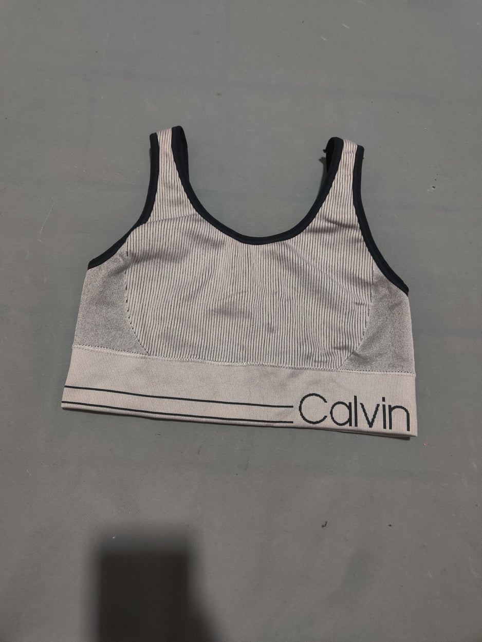 Calvin Klein Women Cream Sport Bra
