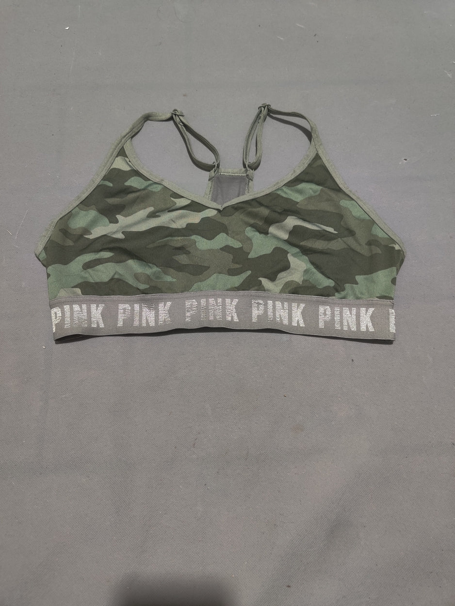 Pink Brand Women Camouflage Sport Bra
