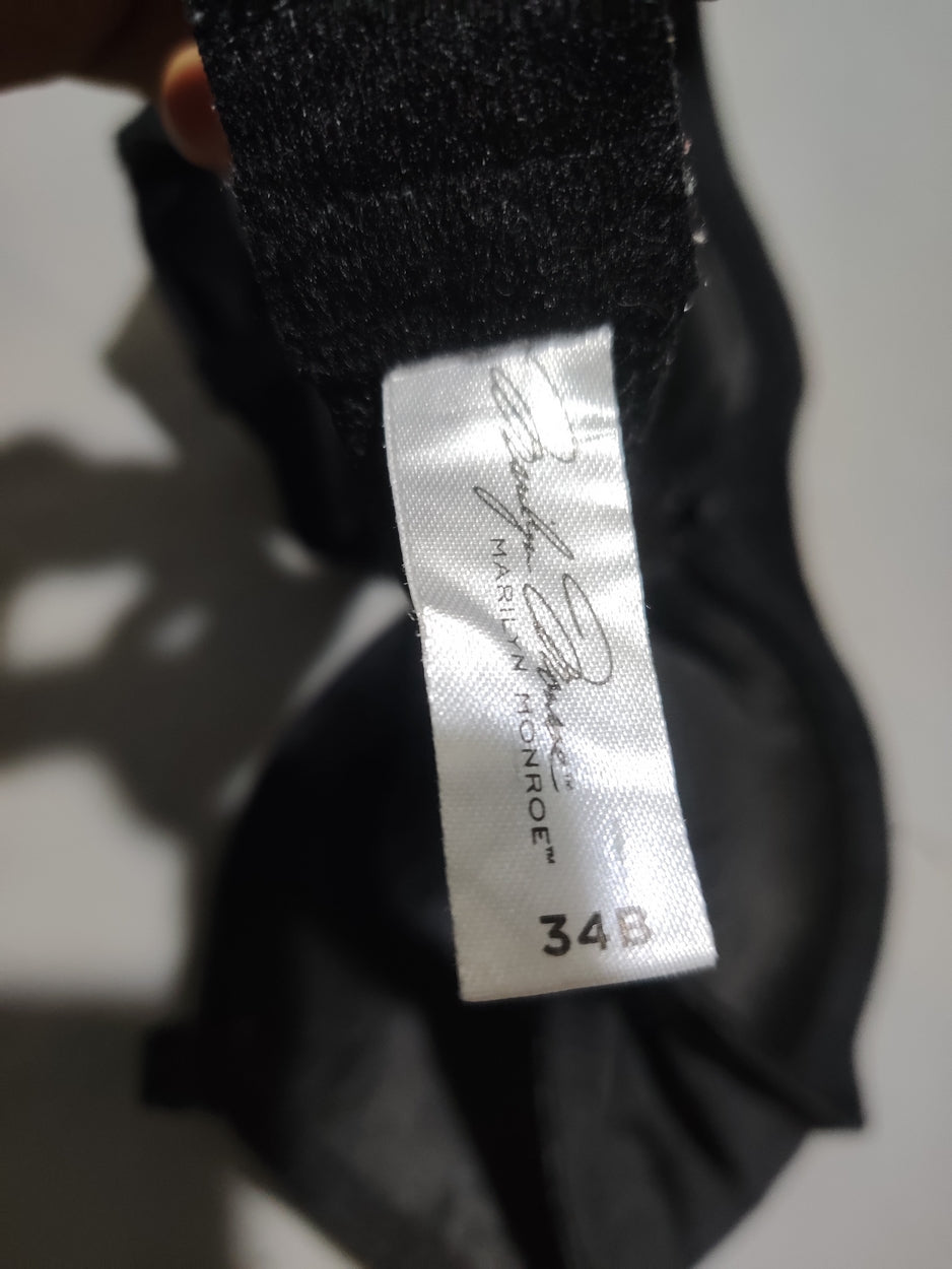 Marilyn Monroe Women Black Sport Bra