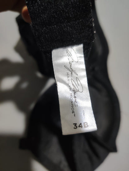 Marilyn Monroe Women Black Sport Bra