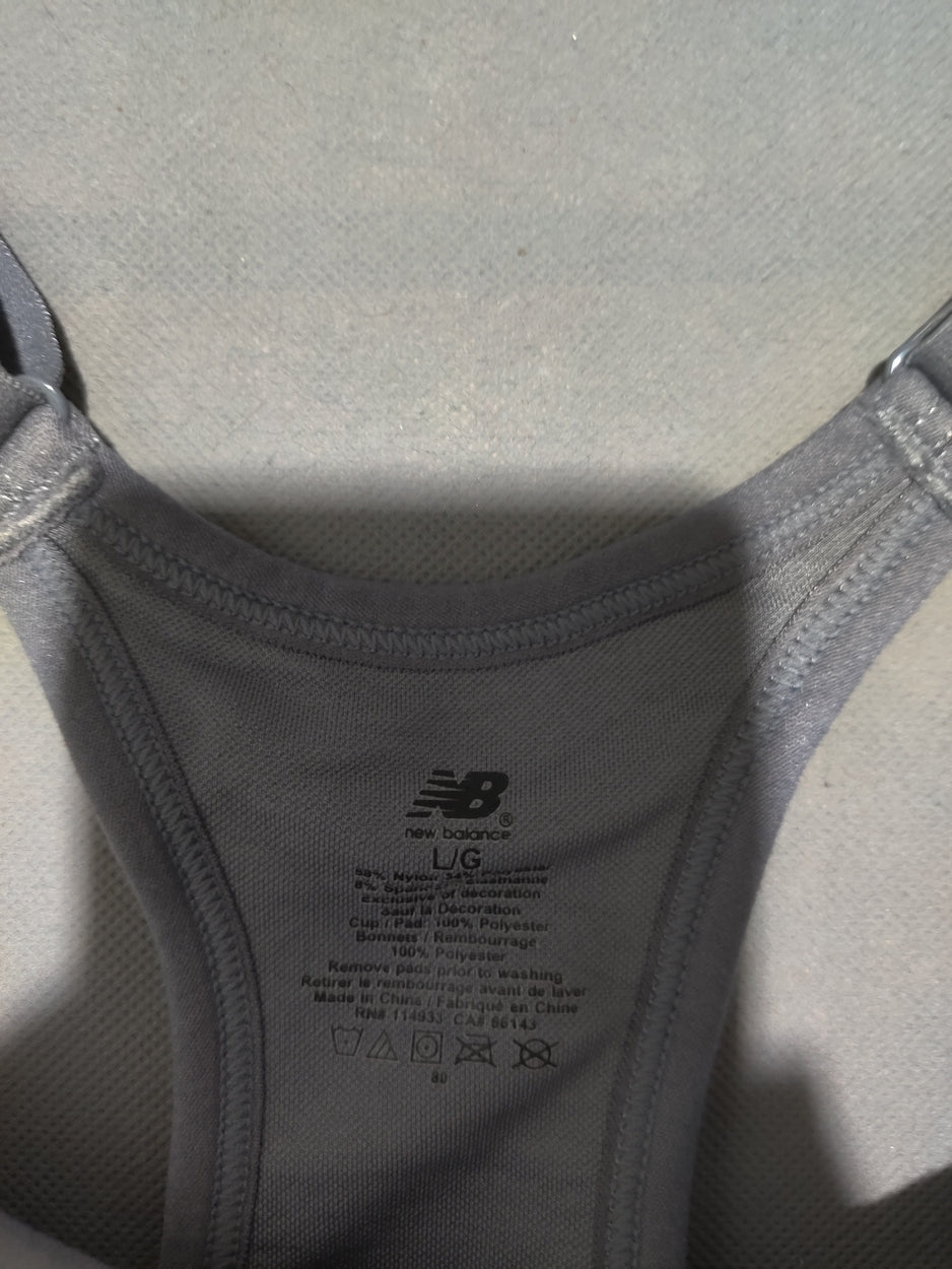 New Balance Women Gray Sport Bra