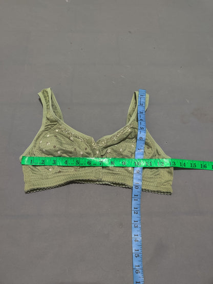 Preloved Women Green Sport Bra