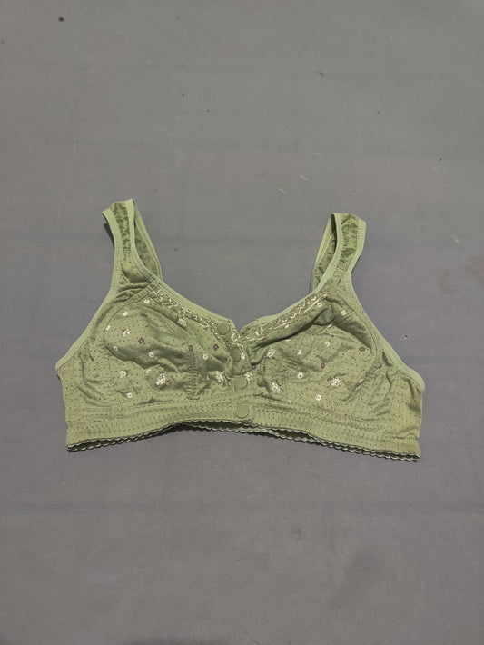 Preloved Women Green Sport Bra