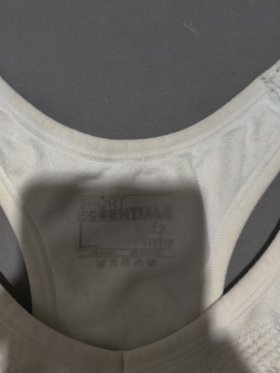 Fittin Essentials Women White Sport Bra