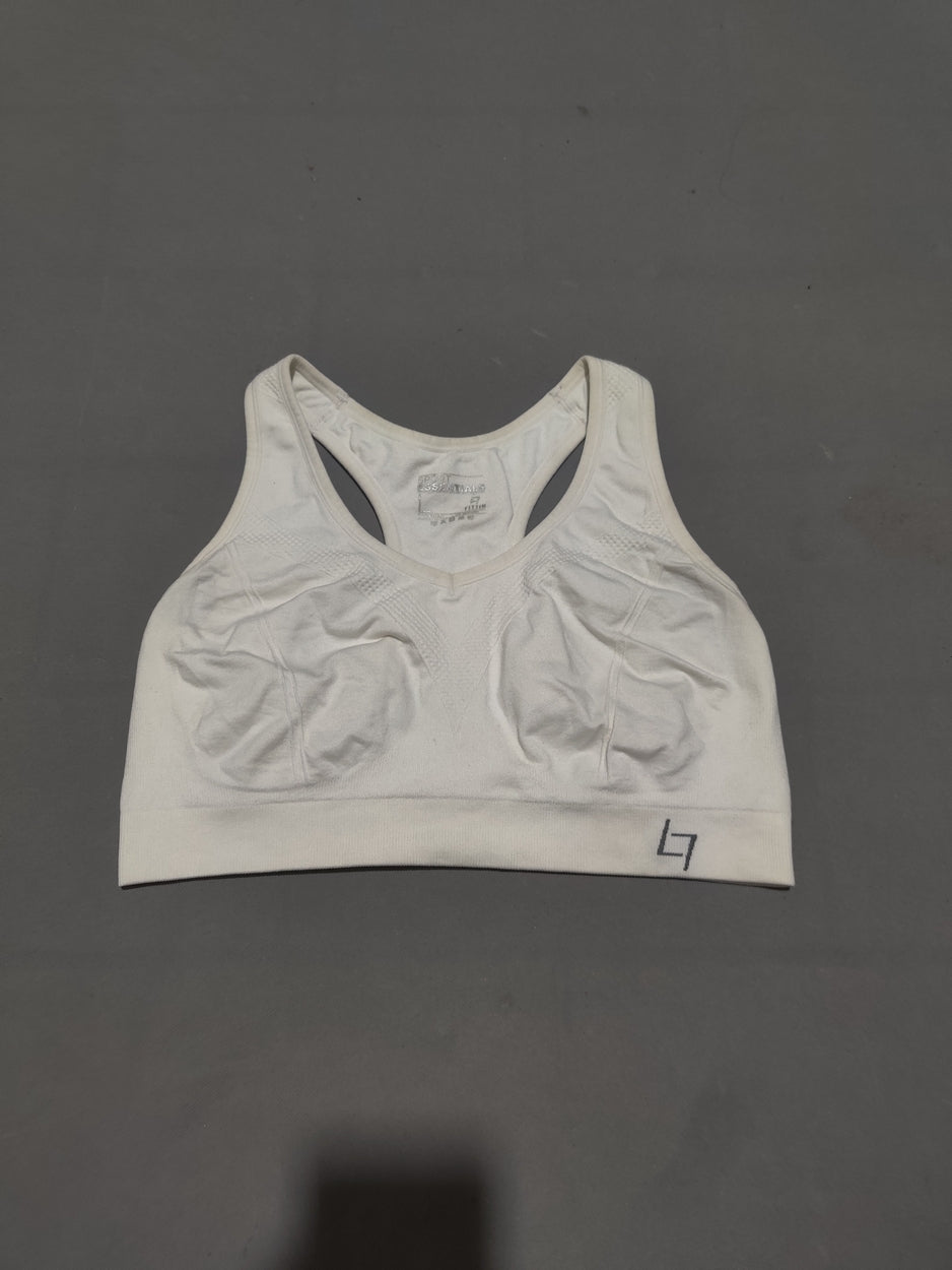 Fittin Essentials Women White Sport Bra