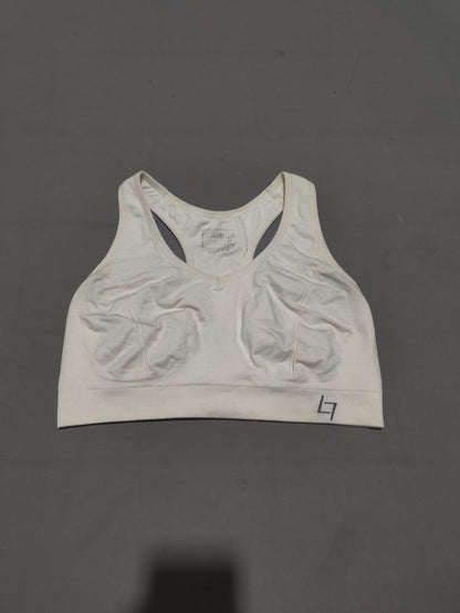 Fittin Essentials Women White Sport Bra